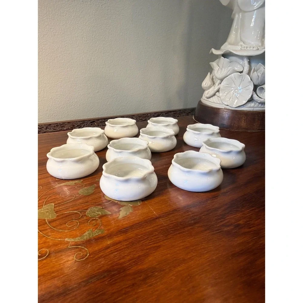 Antique Royal Austria‎ Salt Cellars Set of 10 c.1900